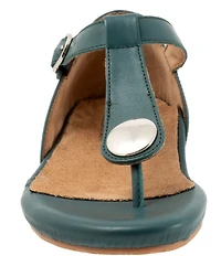 SoftWalk Charlotte Leather Thong Sandals