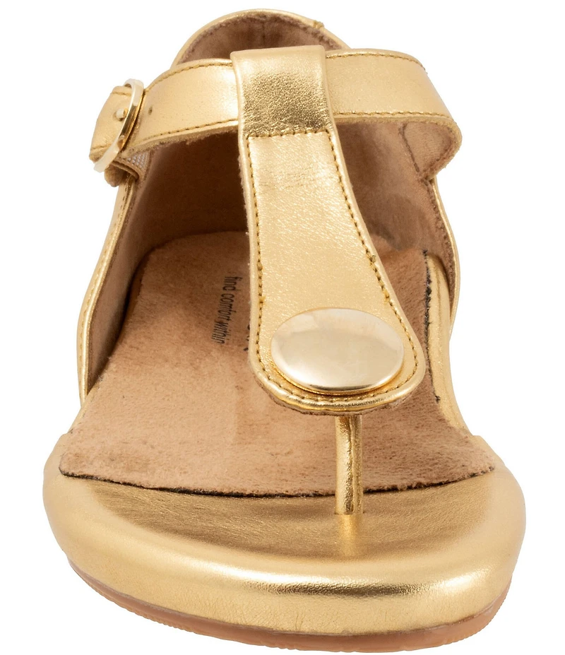 SoftWalk Charlotte Leather Thong Sandals