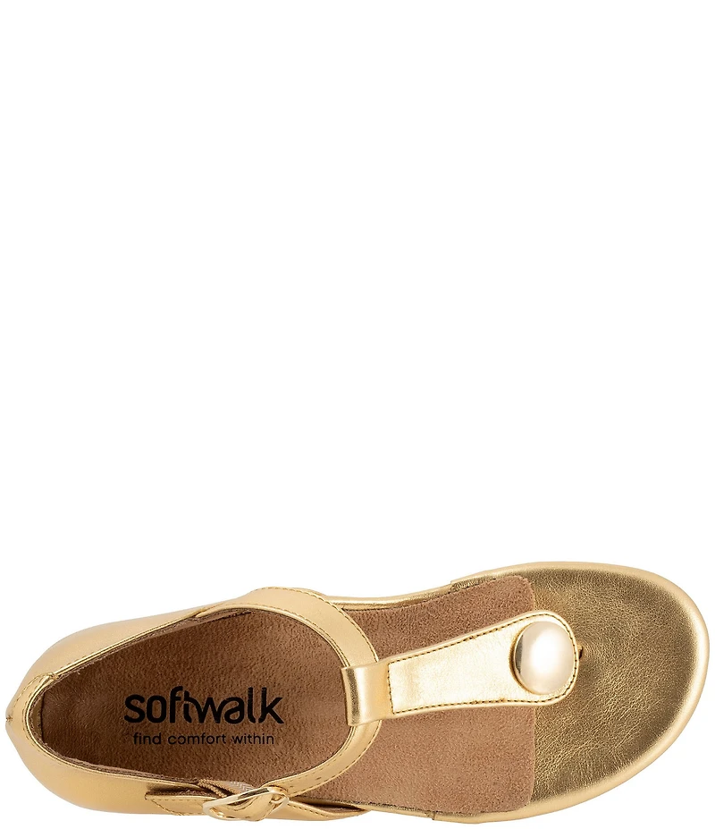 SoftWalk Charlotte Leather Thong Sandals