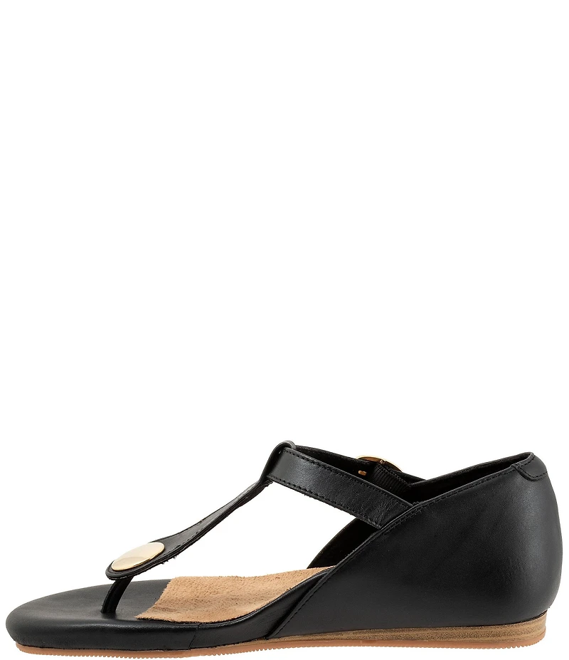 SoftWalk Charlotte Leather Thong Sandals