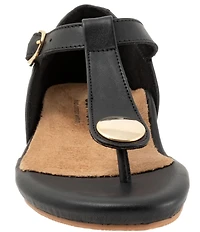 SoftWalk Charlotte Leather Thong Sandals