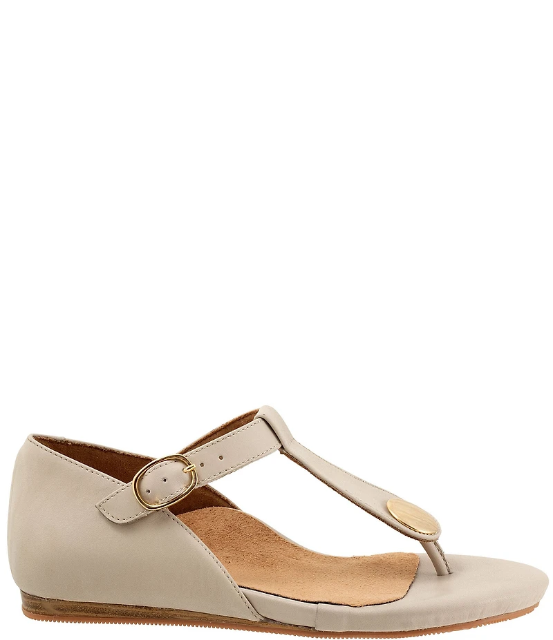 SoftWalk Charlotte Leather Thong Sandals