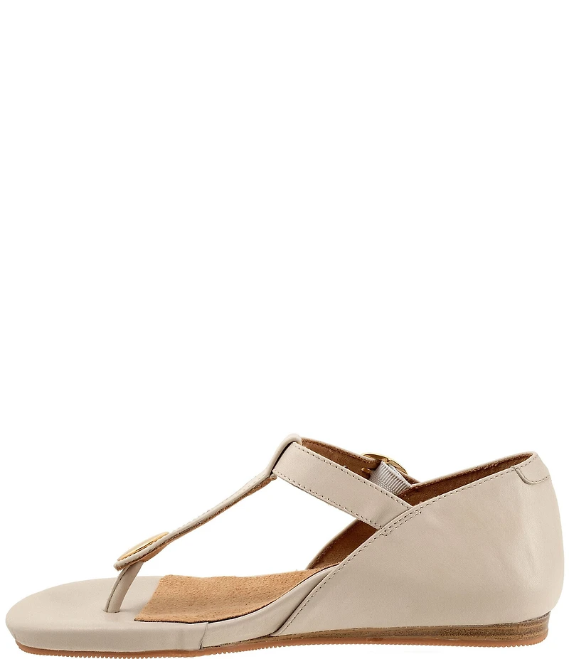 SoftWalk Charlotte Leather Thong Sandals