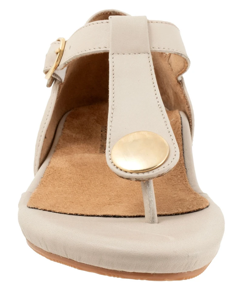 SoftWalk Charlotte Leather Thong Sandals