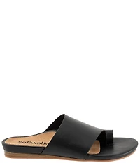 SoftWalk Corsica 2.0 Leather Toe Loop Slide Sandals
