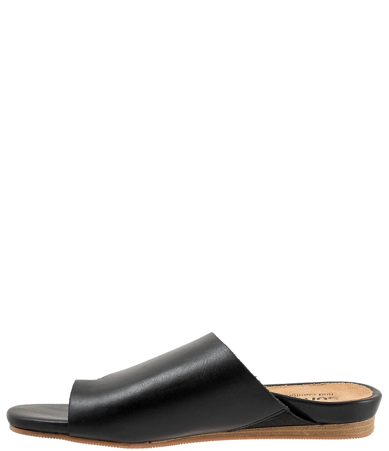 SoftWalk Corsica 2.0 Leather Toe Loop Slide Sandals
