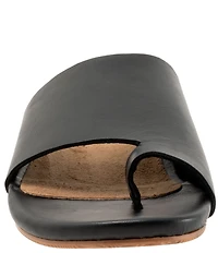 SoftWalk Corsica 2.0 Leather Toe Loop Slide Sandals