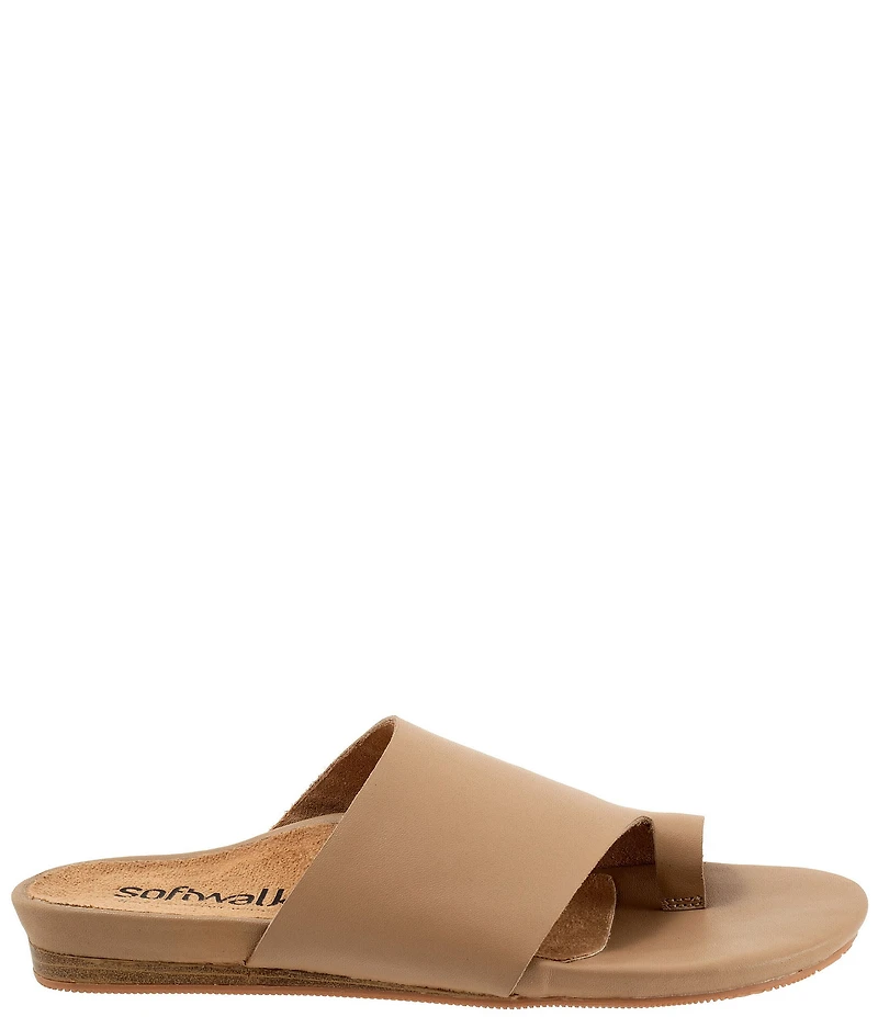 SoftWalk Corsica 2.0 Leather Toe Loop Slide Sandals