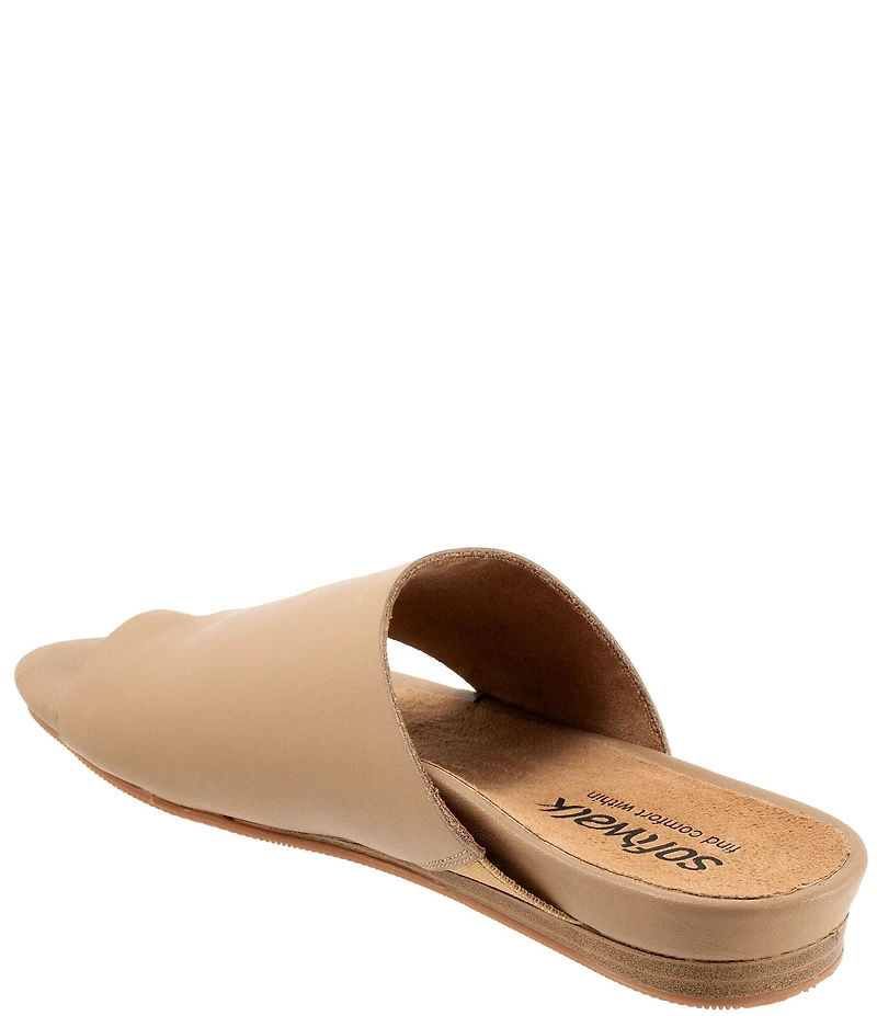 SoftWalk Corsica 2.0 Leather Toe Loop Slide Sandals