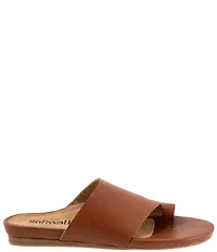 SoftWalk Corsica 2.0 Leather Toe Loop Slide Sandals