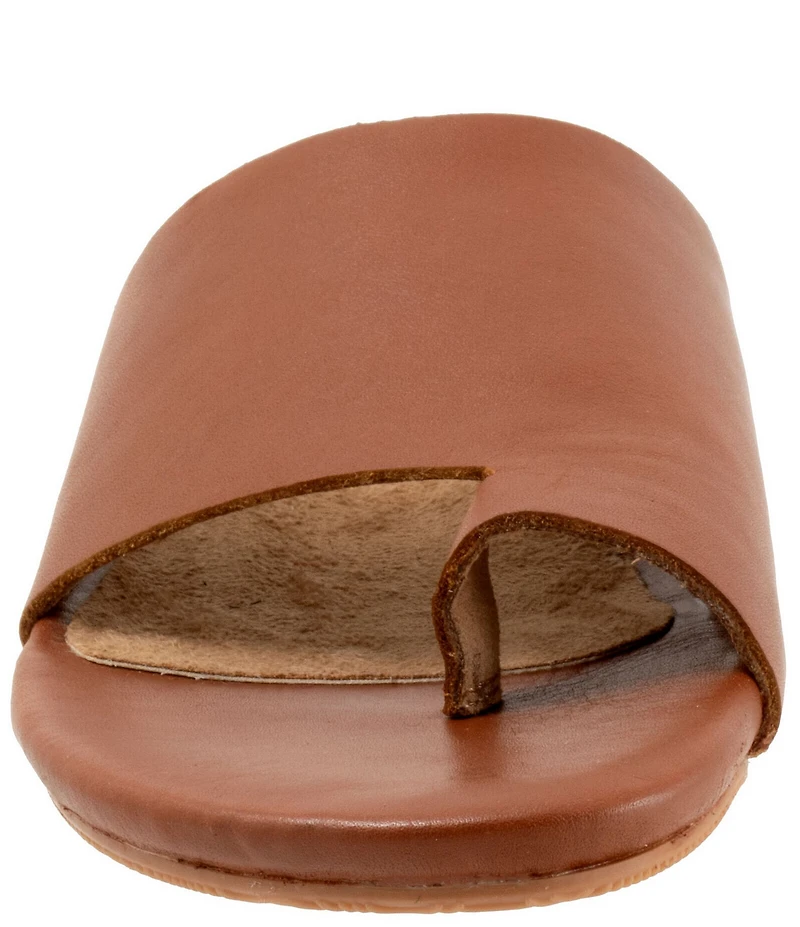 SoftWalk Corsica 2.0 Leather Toe Loop Slide Sandals