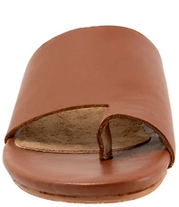 SoftWalk Corsica 2.0 Leather Toe Loop Slide Sandals