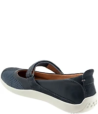 SoftWalk Dayton Suede and Mesh Mary Jane Flats