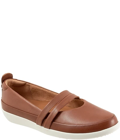 SoftWalk Devon Leather Mary Jane Flats