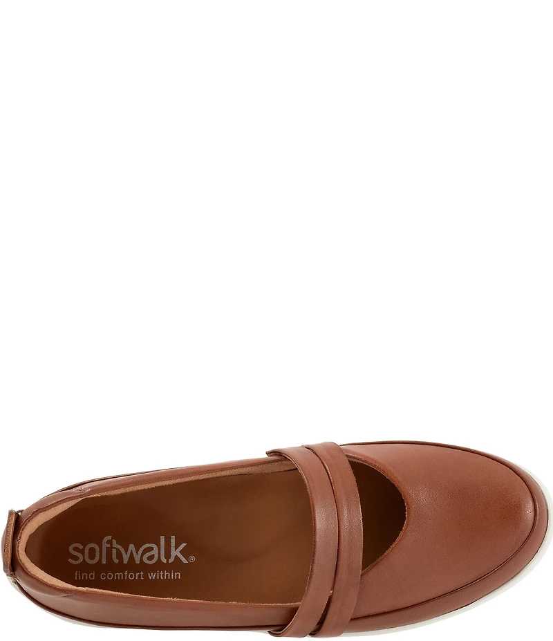 SoftWalk Devon Leather Mary Jane Flats