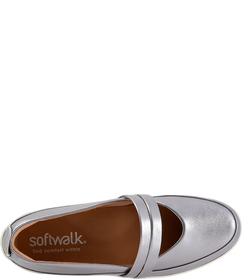 SoftWalk Devon Leather Mary Jane Flats