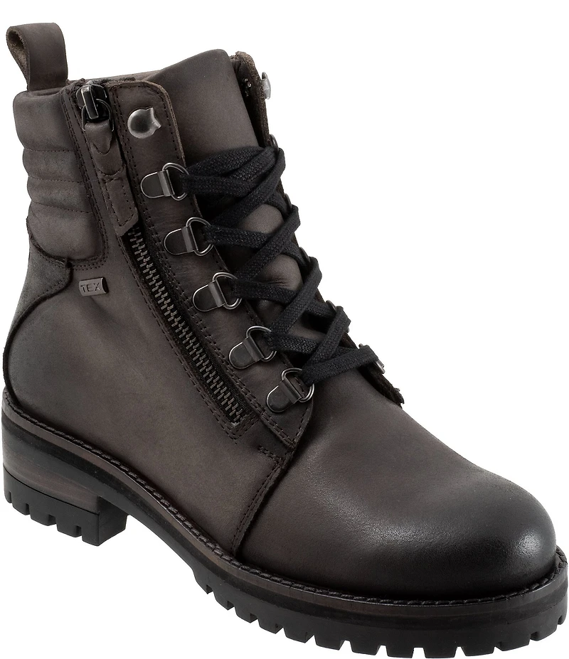 SoftWalk Everett Distressed Leather Hiker Booties