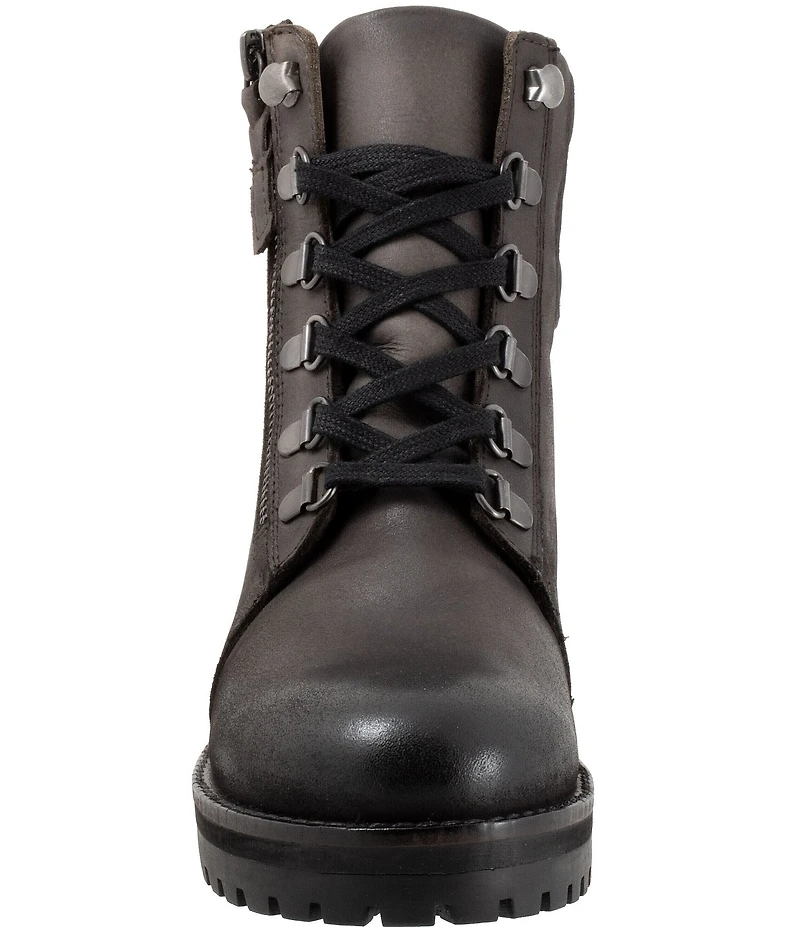 SoftWalk Everett Distressed Leather Hiker Booties