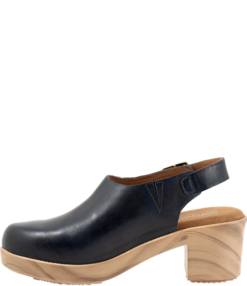 SoftWalk Fairbanks Leather Slingback Clogs