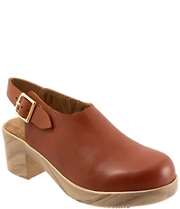 SoftWalk Fairbanks Leather Slingback Clogs