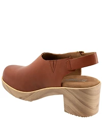 SoftWalk Fairbanks Leather Slingback Clogs