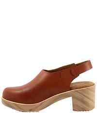 SoftWalk Fairbanks Leather Slingback Clogs
