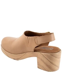SoftWalk Fairbanks Leather Slingback Clogs