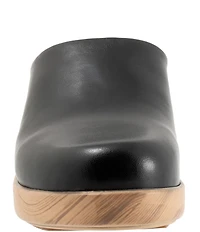 SoftWalk Felida Leather Platform Clogs