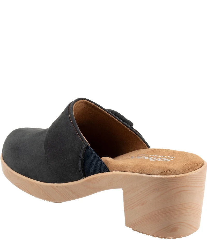 SoftWalk Ferrara Nubuck Suede Clogs