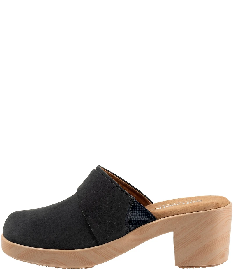SoftWalk Ferrara Nubuck Suede Clogs