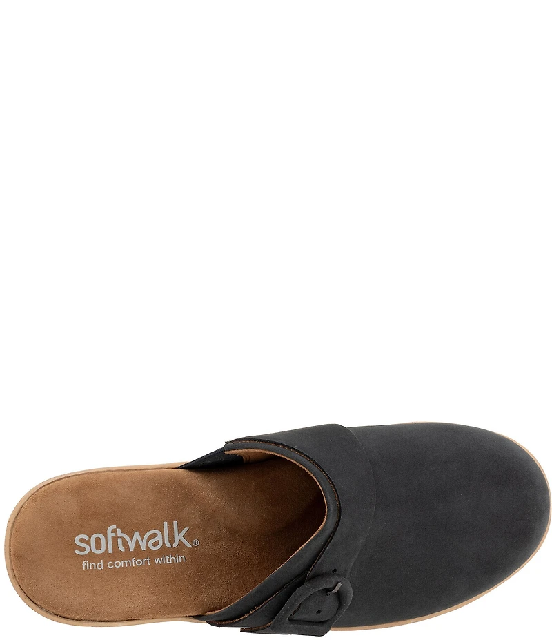 SoftWalk Ferrara Nubuck Suede Clogs