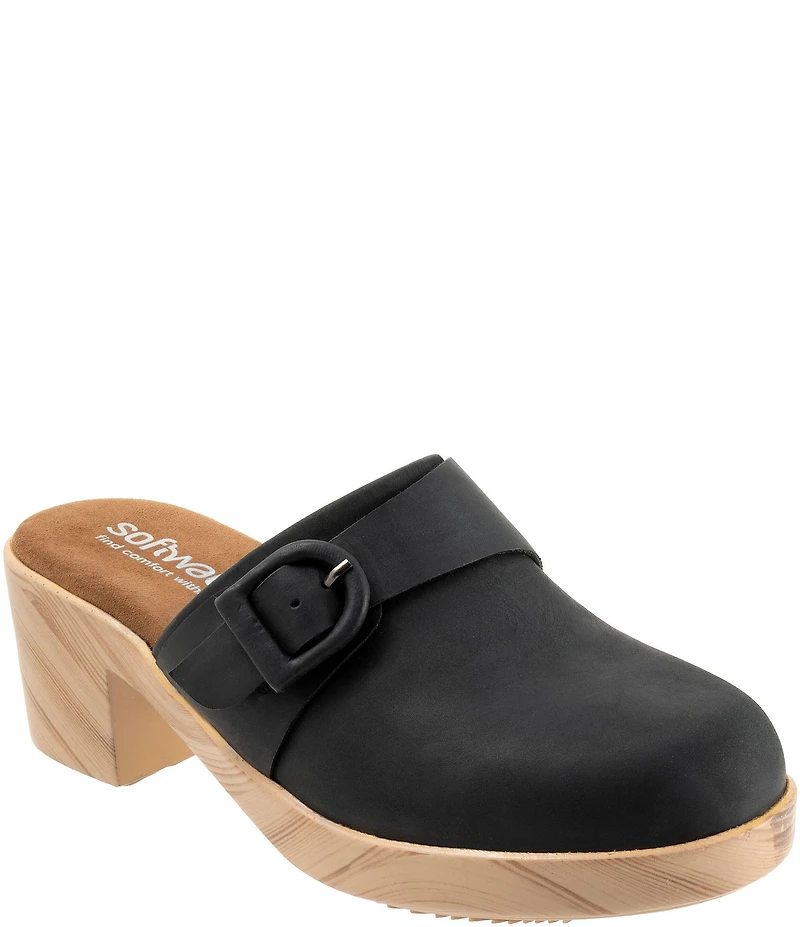 SoftWalk Ferrara Oiled Leather Clogs