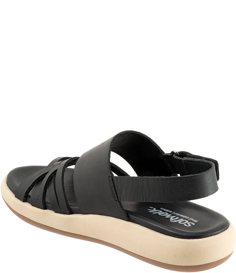 Softwalk Jewell Leather Cross Strap Sandals