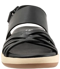 Softwalk Jewell Leather Cross Strap Sandals