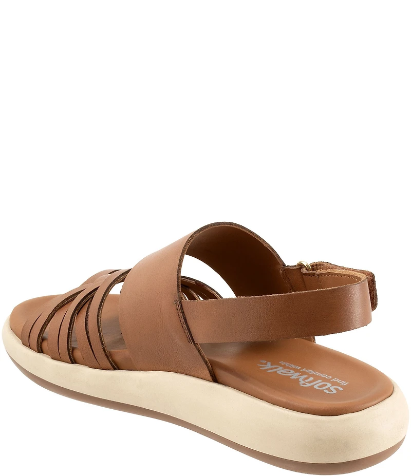 Softwalk Jewell Leather Cross Strap Sandals