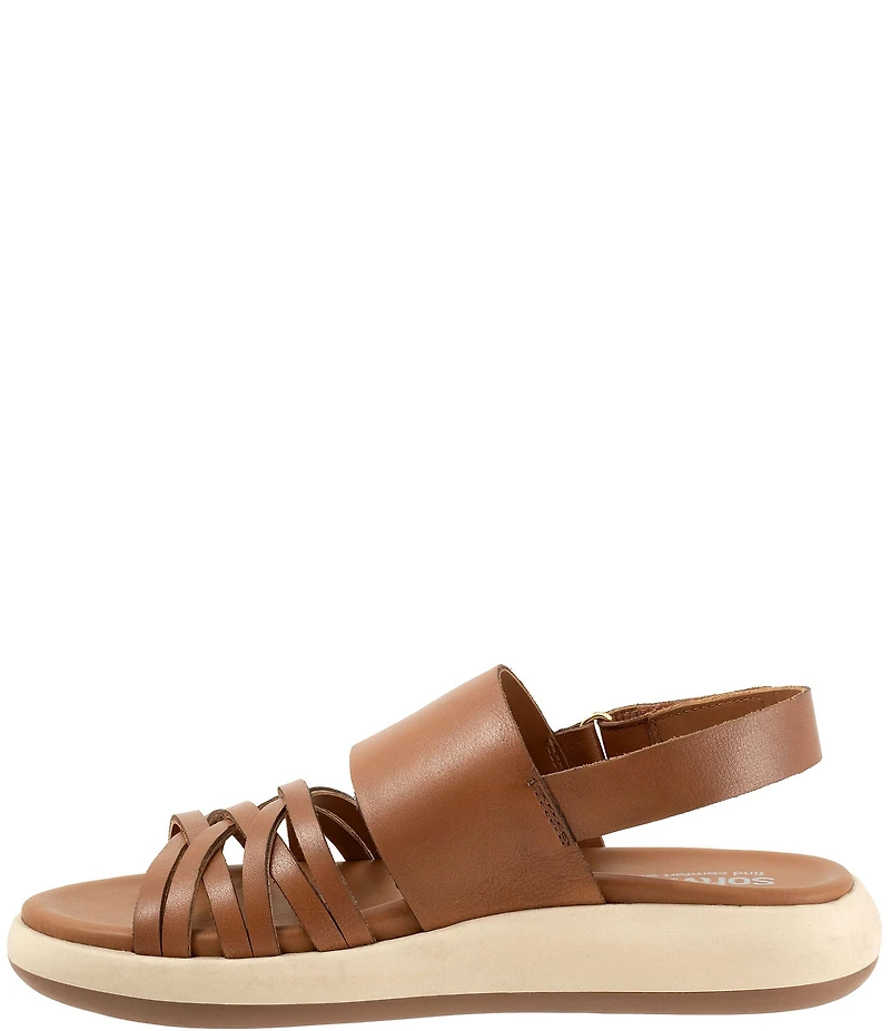Softwalk Jewell Leather Cross Strap Sandals