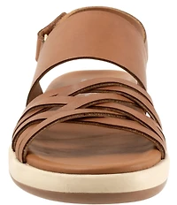 Softwalk Jewell Leather Cross Strap Sandals