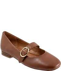 SoftWalk Kassala Leather Mary Jane Flats