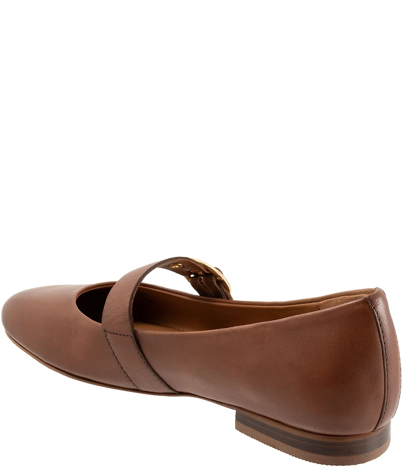 SoftWalk Kassala Leather Mary Jane Flats