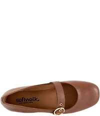 SoftWalk Kassala Leather Mary Jane Flats
