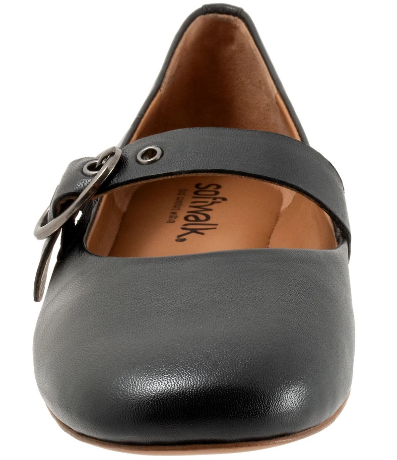 SoftWalk Kassala Leather Mary Jane Flats