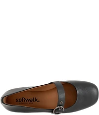 SoftWalk Kassala Leather Mary Jane Flats