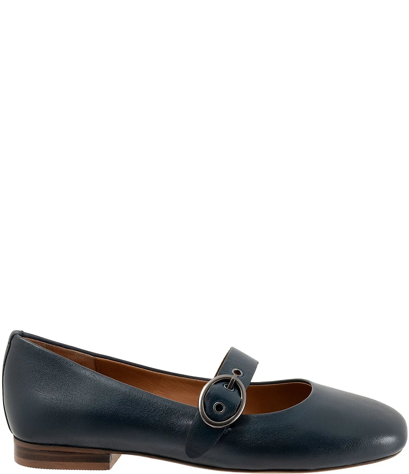 SoftWalk Kassala Leather Mary Jane Flats