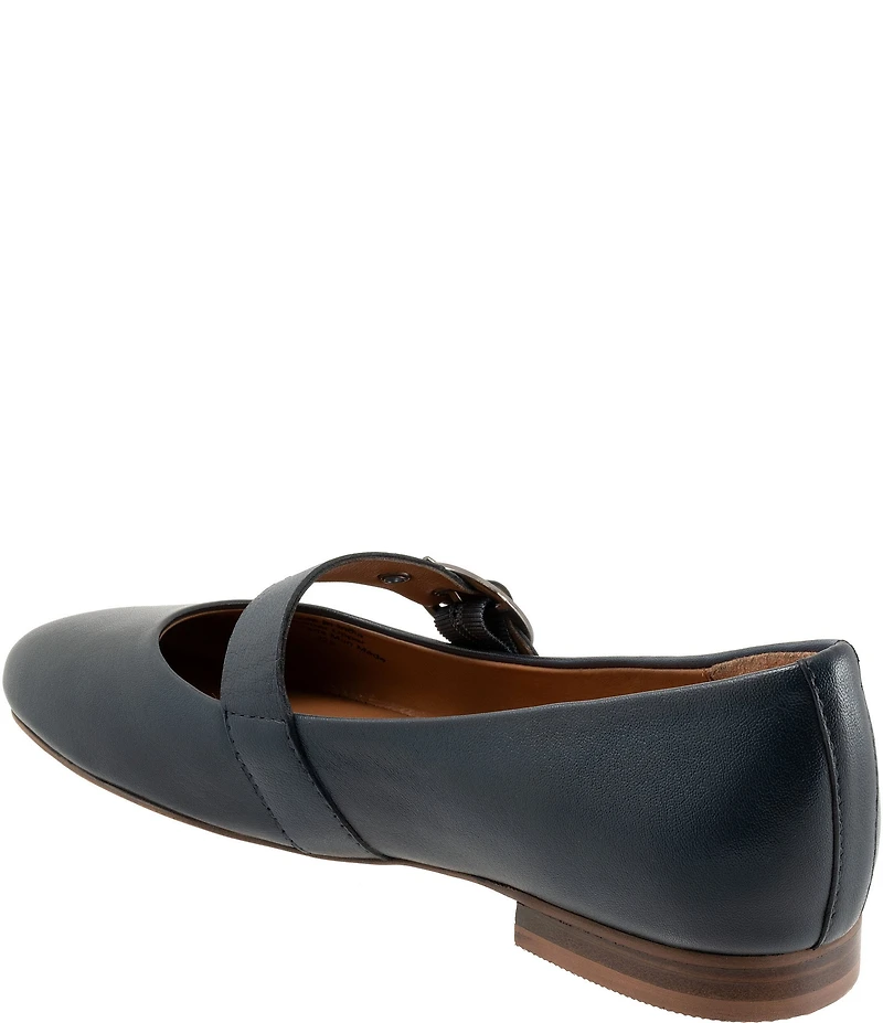SoftWalk Kassala Leather Mary Jane Flats