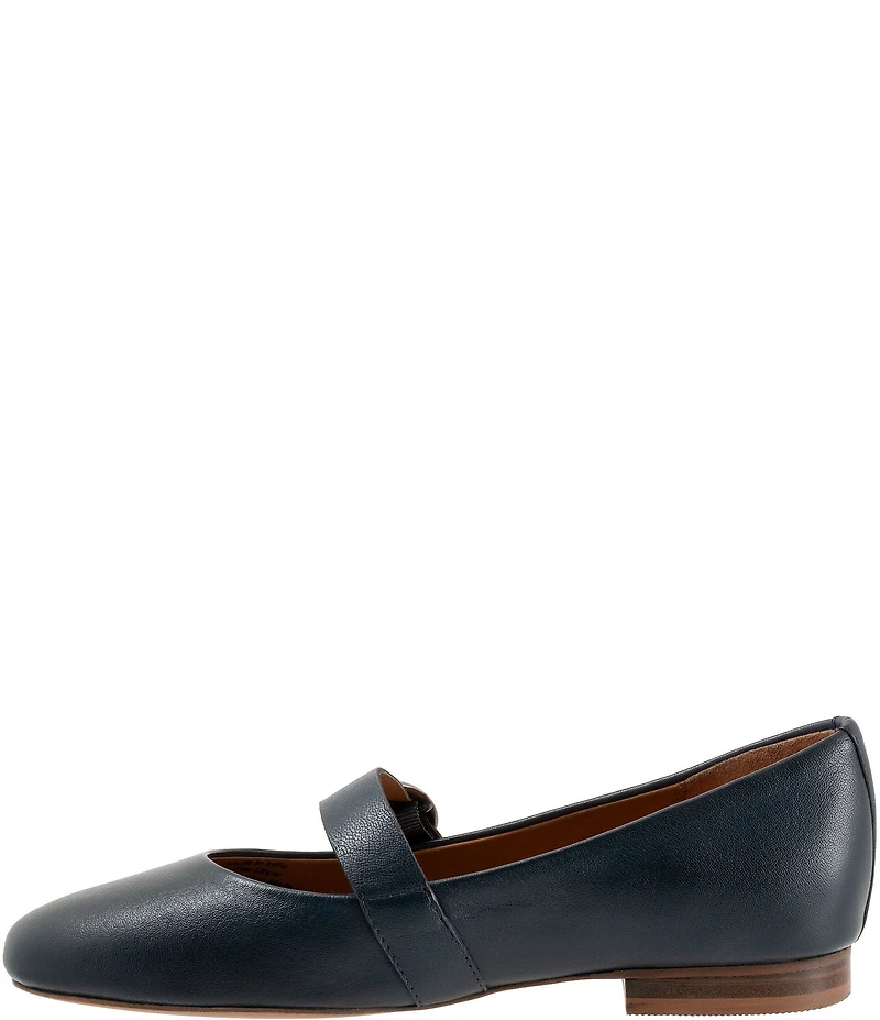 SoftWalk Kassala Leather Mary Jane Flats