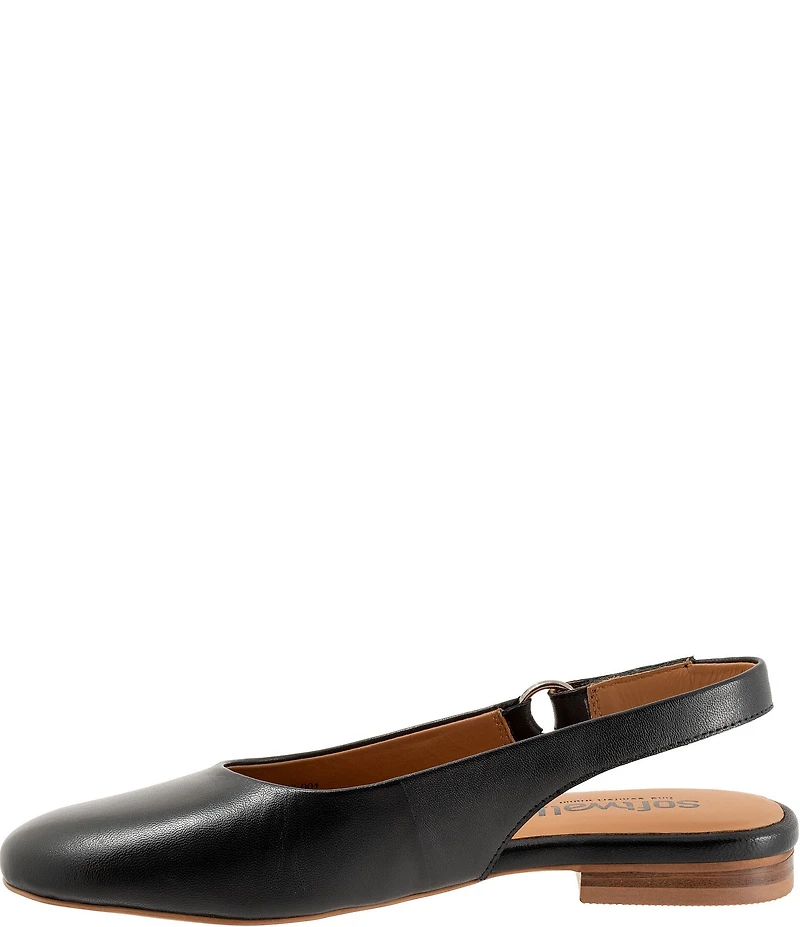 SoftWalk Katy Leather Slingback Flats