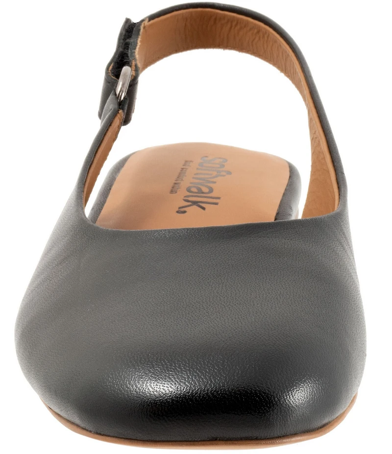 SoftWalk Katy Leather Slingback Flats