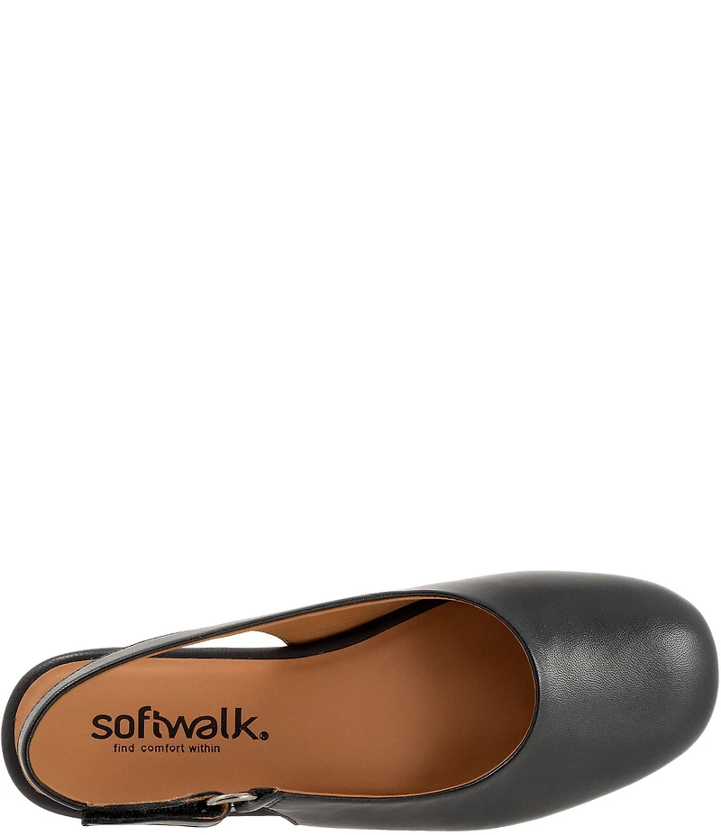 SoftWalk Katy Leather Slingback Flats