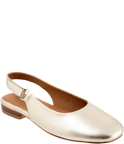 SoftWalk Katy Leather Slingback Flats