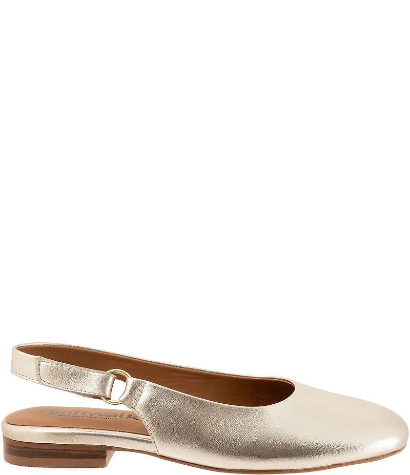 SoftWalk Katy Leather Slingback Flats
